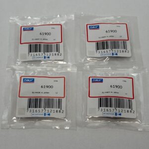 Deep Groove Ball Bearing - Straight Bore, 10 mm ID, 22 mm OD, 6 mm Width, Open.