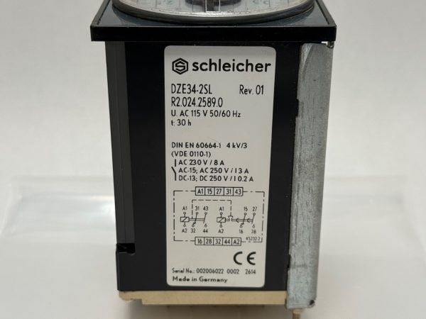 Schleicher DZE34-2SL Time Relay DZE342SL