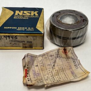 Angular Contact Ball Bearing - Straight Bore, 30 mm ID, 72 mm OD, 38 mm Width, Open, 40° Contact Angle.