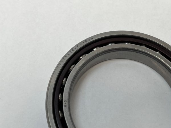 Angular Contact Ball Bearing – Straight Bore, 70 mm ID, 100 mm OD, 16 mm Width, Open, 25° Contact Angle, Light Preload.