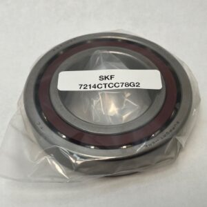 Angular Contact Ball Bearing - Straight Bore, 70 mm ID, 125 mm OD, 24 mm Width, Open, 15° Contact Angle, Normal Preload.