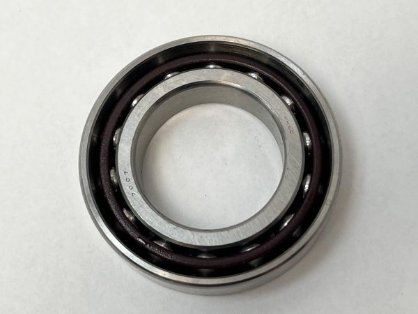 Angular contact bearings – 35 mm ID, 62 mm OD, 14 mm Width, Open, 15°, Light preload.