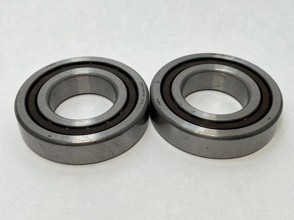Angular Contact Ball Bearing – Straight Bore, 40 mm ID, 80 mm OD, 18 mm Width, Open, 25° Contact Angle, Light Preload.