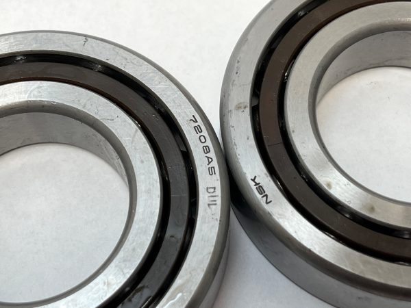 Angular Contact Ball Bearing – Straight Bore, 40 mm ID, 80 mm OD, 18 mm Width, Open, 25° Contact Angle, Light Preload.