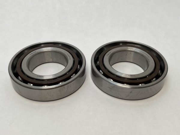 Angular Contact Ball Bearing – Straight Bore, 40 mm ID, 80 mm OD, 18 mm Width, Open, 25° Contact Angle, Light Preload.