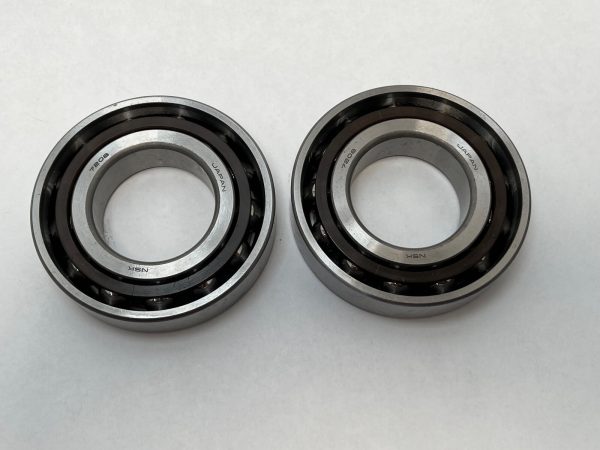 Angular Contact Ball Bearing – Straight Bore, 40 mm ID, 80 mm OD, 18 mm Width, Open, 25° Contact Angle, Light Preload.