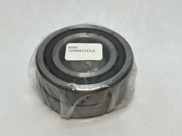 Angular Contact Ball Bearing – Straight Bore, 40 mm ID, 80 mm OD, 18 mm Width, Open, 25° Contact Angle, Light Preload.