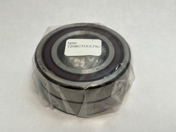 Angular Contact Ball Bearing – Straight Bore, 40 mm ID, 80 mm OD, 18 mm Width, Open, 15° Contact Angle, Light Preload.