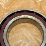 Angular Contact Ball Bearing – Straight Bore, 55 mm ID, 90 mm OD, 18 mm Width, Open.