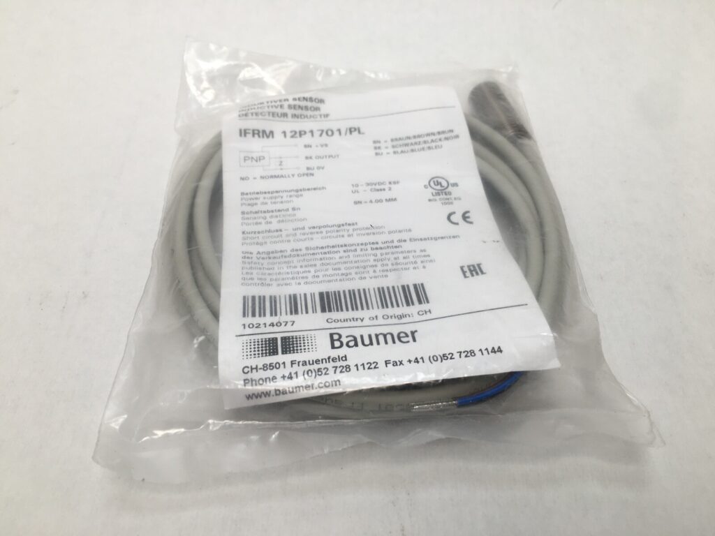 BAUMER-ELECTRIC IFRM-12P1701/PL / IFRM12P1701PL Cable Inductive Proximity Switch