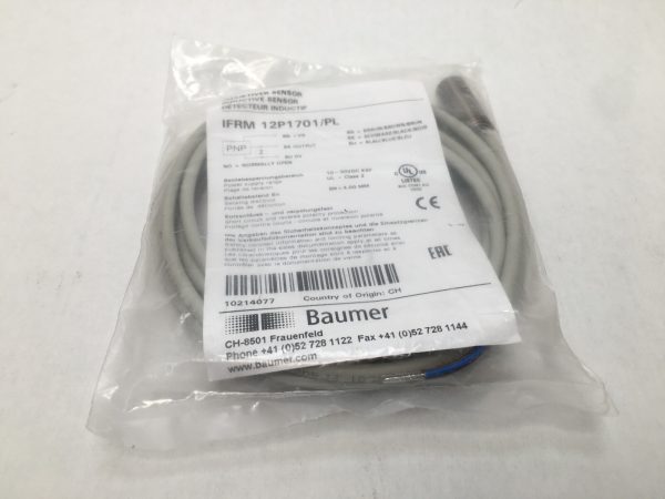 BAUMER-ELECTRIC IFRM-12P1701/PL / IFRM12P1701PL Cable Inductive Proximity Switch
