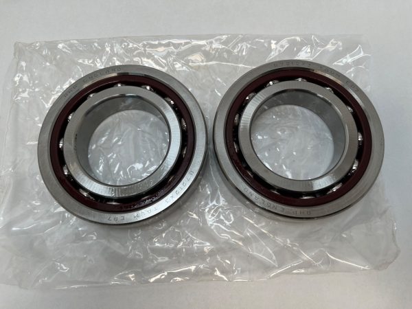 Angular Contact Ball Bearing – Straight Bore, 60 mm ID, 110 mm OD, 22 mm Width, Open, 25° Contact Angle, Medium Preload.