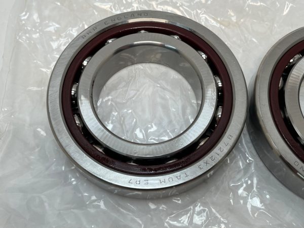 Angular Contact Ball Bearing – Straight Bore, 60 mm ID, 110 mm OD, 22 mm Width, Open, 25° Contact Angle, Medium Preload.