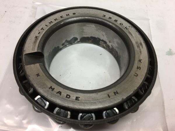 Taper Roller Single Cone – 2.3750 in Bore, class 2, Case-Carburized Steel with keyway.