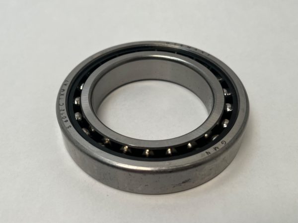 Angular contact bearings – 65 mm ID, 100 mm OD, 18 mm Width, Open, 15°, Light preload.