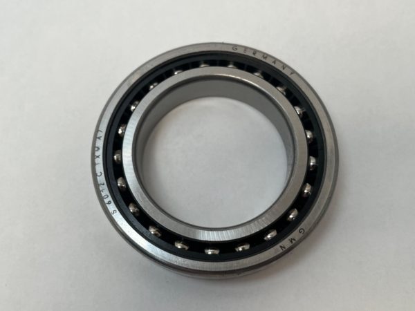 Angular contact bearings – 65 mm ID, 100 mm OD, 18 mm Width, Open, 15°, Light preload.