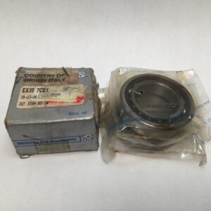 Angular Contact Ball Bearing - Straight Bore, 35 mm ID, 62 mm OD, 14 mm Width, Open, 16° Contact Angle, Medium Preload.