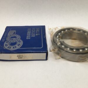 Self Aligning Ball Bearing - Straight Bore, 55 mm ID, 100 mm OD, 25 mm Width, Open.