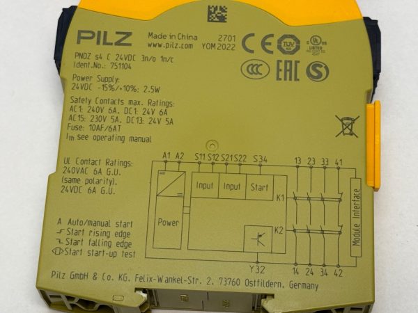 Pilz PNOZ-S9 PNOZ-S4 Safety Relay Set Pilz 150109 751104 PNOZ S9 & PNOZ S4