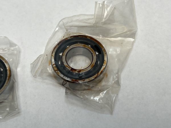 Angular Contact Ball Bearing – 10 mm ID, 22 mm OD, 6 mm Width, Open, 15° Contact Angle, Light Preload.