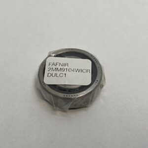 Fafnir 2MM9104WI-DUL Super Precision Bearing 20x42x12mm. ABEC 7/P4 angular contact, 15° angle. Universal flush ground for duplex mounting.