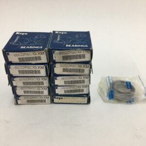 Deep Groove Ball Bearing - Straight Bore, 15 mm ID, 32 mm OD, 9 mm Width, Double Rubber Seal, Without Snap Ring