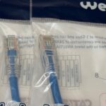 Weltron 90-C6CB-BL-001 1ft Blue Cat6 CB Snagless Patch Cable 90C6CBBL001 8 Pcs