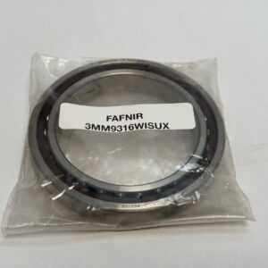 Angular Contact Ball Bearing - Straight Bore, 80 mm ID, 140 mm OD, 26 mm Width, Open, 25° Contact Angle, Extra Light Preload.