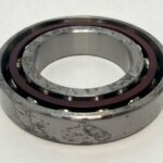 Angular contact bearing – 70 mm ID, 125 mm OD, 24 mm Width, Open, 25°.