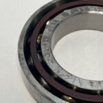 Angular contact bearing – 70 mm ID, 125 mm OD, 24 mm Width, Open, 25°.