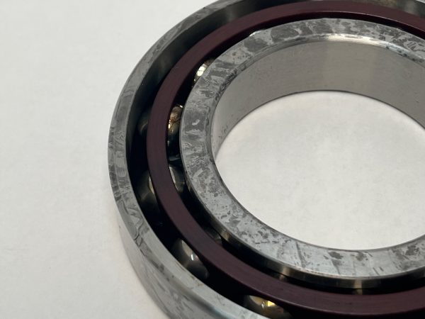 Angular contact bearing – 70 mm ID, 125 mm OD, 24 mm Width, Open, 25°.