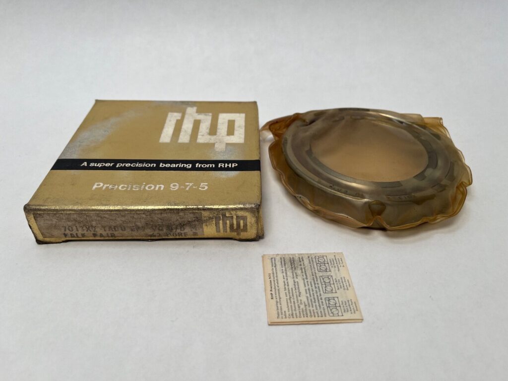 Angular contact bearings – 65 mm ID, 100 mm OD, 18 mm Width, Open, 15°, Light preload.