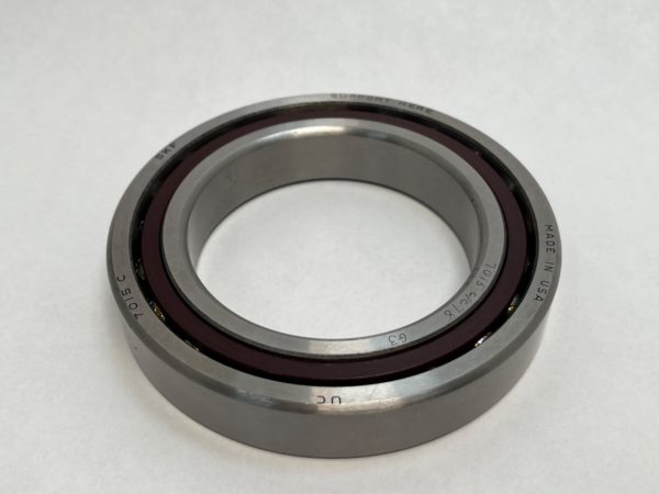 Angular Contact Ball Bearing – 75 mm ID, 115 mm OD, 20 mm Width, Open, 15° Contact Angle.
