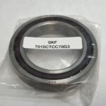Angular Contact Ball Bearing – 75 mm ID, 115 mm OD, 20 mm Width, Open, 15° Contact Angle.