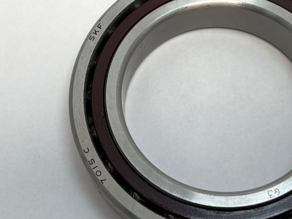 Angular Contact Ball Bearing – 75 mm ID, 115 mm OD, 20 mm Width, Open, 15° Contact Angle.