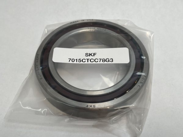 Angular Contact Ball Bearing – 75 mm ID, 115 mm OD, 20 mm Width, Open, 15° Contact Angle.