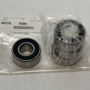 NSK 63203DDU Bearing Rubber Seals 63203-DDU-X28 63203RS 17mmx40mmx11/16" 4 Pcs