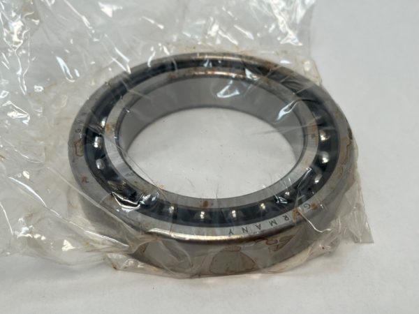 Angular Contact Ball Bearing – 65 mm ID, 100 mm OD, 18 mm Width, Open, 15° Contact Angle, Light Preload.