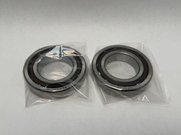 Angular Contact Ball Bearing – Straight Bore, 55 mm ID, 100 mm OD, 21 mm Width, Open, 15° Contact Angle, Light Preload.