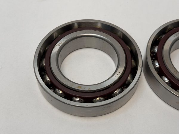 Angular Contact Ball Bearing – Straight Bore, 55 mm ID, 100 mm OD, 21 mm Width, Open, 15° Contact Angle, Light Preload.