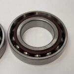 Angular Contact Ball Bearing – Straight Bore, 55 mm ID, 100 mm OD, 21 mm Width, Open, 15° Contact Angle, Light Preload.