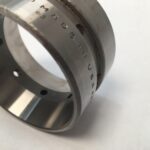 Tapered Roller Cup – 2.4409″ Outer Diemeter, 1.4275″ Width, class 3, Case-Carburized Steel.
