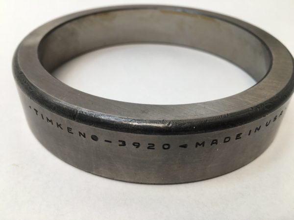 Timken 34366 Tapered Roller Bearing up. High-capacity component designed for combined radial and thrust loads. Features 4-7/16″ OD and 15/16″ Width, part of a heavy-duty set.