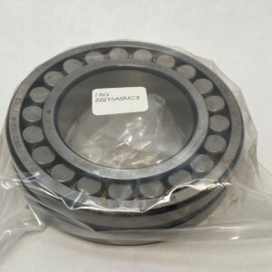 Spherical Roller Bearing - Straight Bore, 75 mm ID, 130 mm OD, 31 mm Width, Open, C3 Internal clearance, Machined Brass Cage.