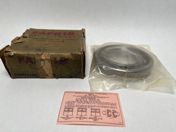 Fafnir 3MM214WI-SUL Bearing 70x125x24 mm 7214AC 3-MM-214-WI-CR-DUL USA