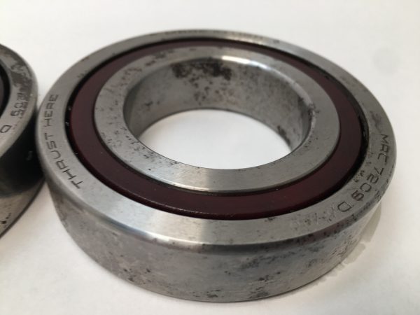 Angular Contact Ball Bearing – 45 mm ID, 85 mm OD, 38 mm Width, Open, 40° Contact Angle, Back-to-Back.