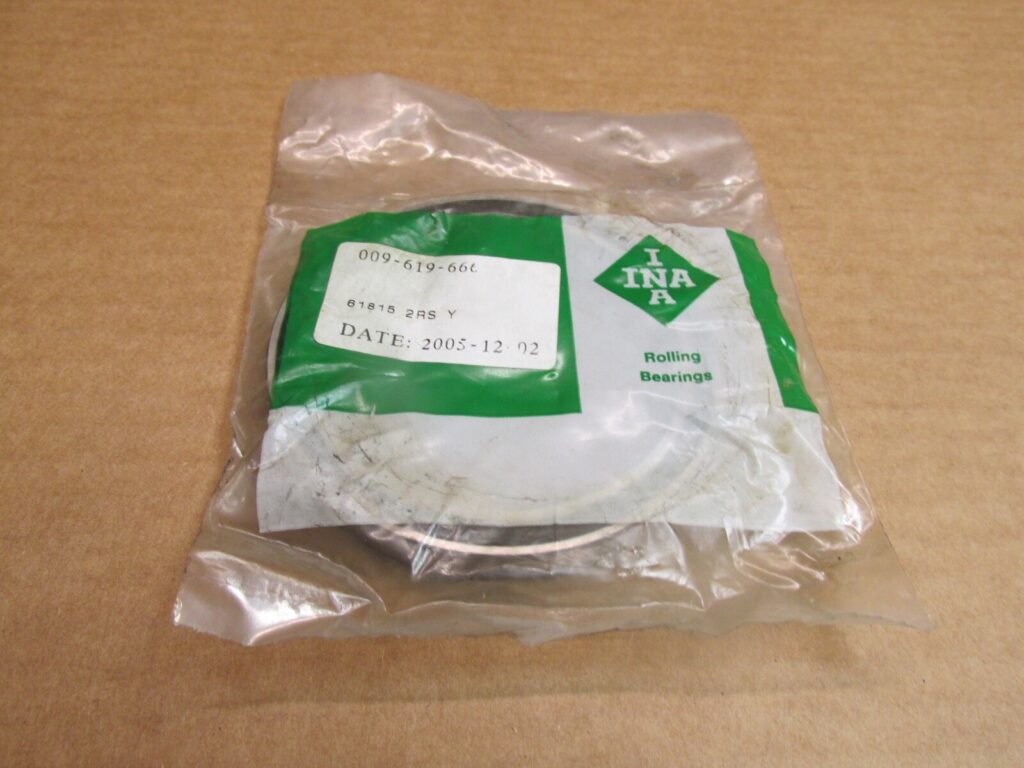 Deep Groove Ball Bearing – Thin Section, Straight Bore, 75 mm ID, 95 mm OD, 10 mm Width, Double Rubber Seal.