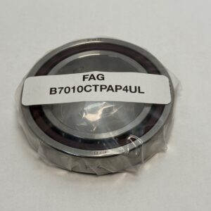 Angular Contact Ball Bearing - Straight Bore, 50mm ID, 80mm OD, 16mm Width, Open, Phenolic Cage, 15° Contact Angle.