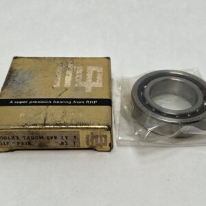 RHP 7006ETDUMP5-1/2PR Precision Bearing. 30mm ID 55mm OD. ABEC 5 (P5). Universal Medium Preload. Single bearing from a pair. 25° Contact Angle.