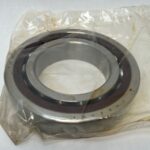 Angular Contact Ball Bearing – Straight Bore, 70 mm ID, 125 mm OD, 24 mm Width, Open, 15° Contact Angle.